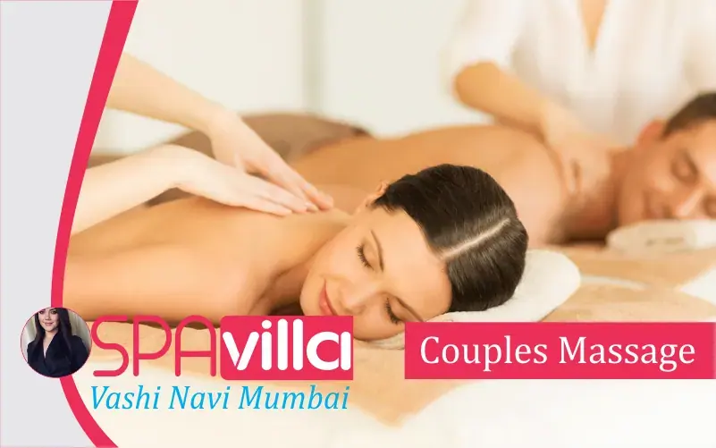 Two people lying side by side receiving back massages at Spa Villa Vashi in Mumbai